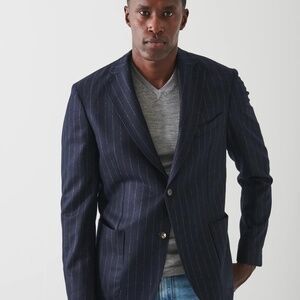 Patrick Assaraf - Wool Striped Blazer